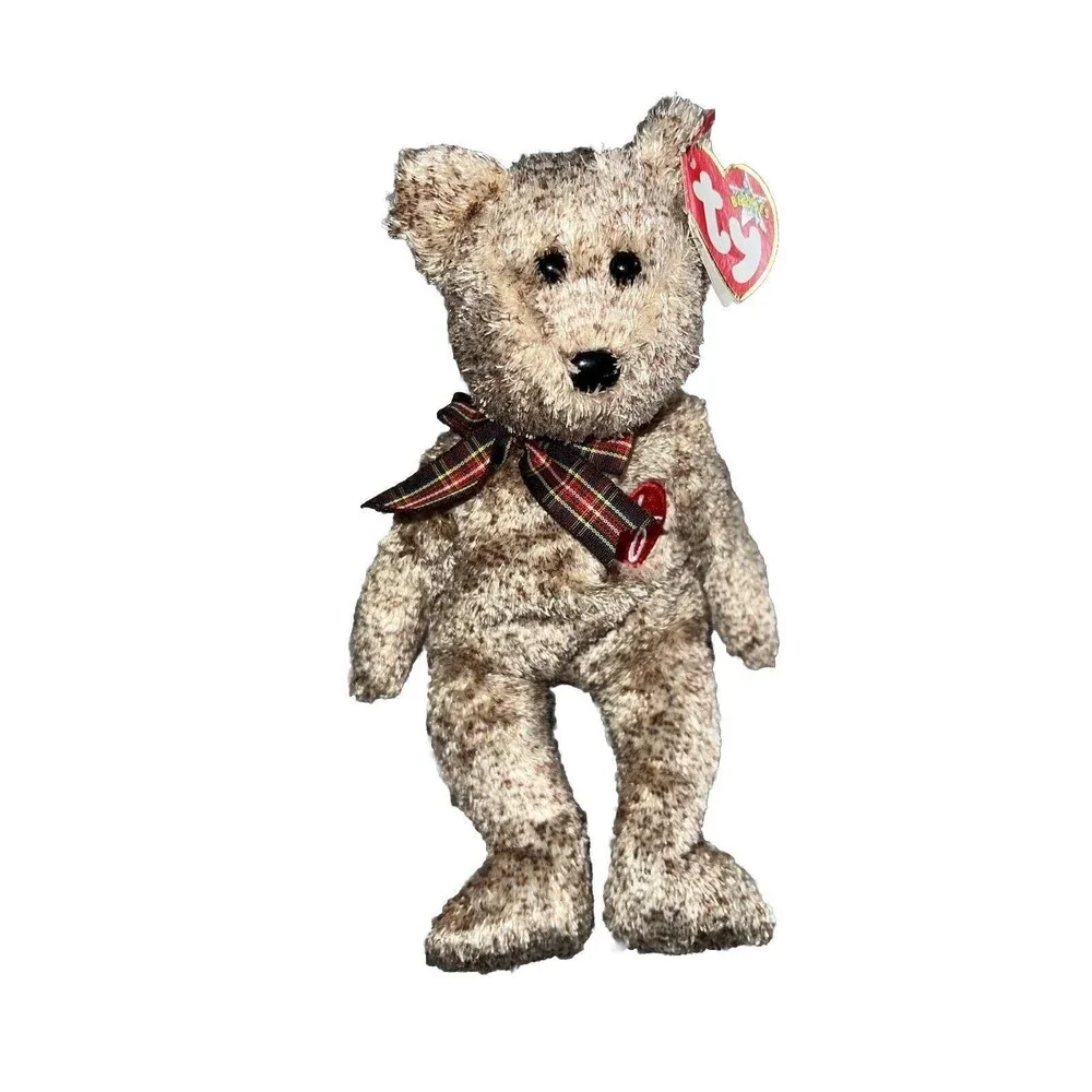 TY Beanie Baby - 2002 SIGNATURE BEAR - Retired (RARE w TAG ERROR)